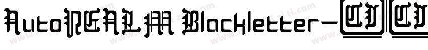 AutoREALM Blackletter字体转换
